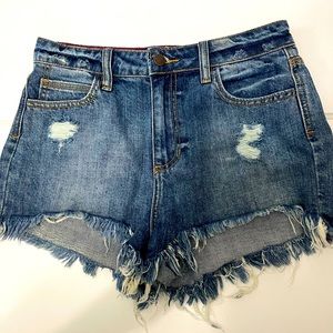 Cello Jean Shorts Distressed Size small